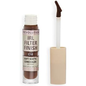 Makeup Revolution, IRL Filter Finish Concealer, Mittlere bis volle Deckkraft, C18, 6g