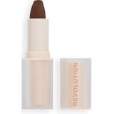 Makeup Revolution Lip Allure Soft Satin Lipstick Romige lippenstift met satijnen finish Tint Stiletto Brown 3,2 g