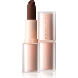 Makeup Revolution Lip Allure Soft Satin Lipstick Romige lippenstift met satijnen finish Tint Stiletto Brown 3,2 g