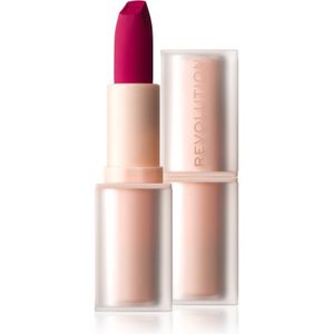 Makeup Revolution Lip Allure Soft Satin Lipstick Romige lippenstift met satijnen finish Tint Material Girl Wine 3,2 g