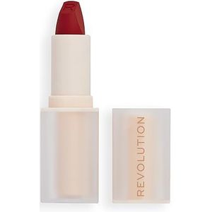 Makeup Revolution Lip Allure Soft Satin Lipstick Romige lippenstift met satijnen finish Tint CEO Brick Red 3,2 g