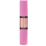 Revolution - Blush And Highlight Stick - Flushing Pink - Stick