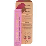 Revolution - Blush And Highlight Stick - Flushing Pink - Stick