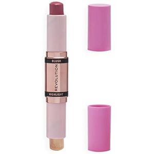 Revolution - Blush & Highlight Stick - Mauve Glow