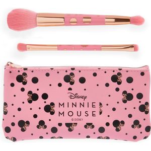 Makeup Revolution x Disney Minnie Mouse - Brush Set - Kwastenset - Roze & Goud - Make-up - Cadeau - Gift Set