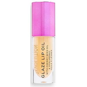 Makeup Revolution Glaze Lip Oil - Getaway Terracotta - Glans - Lip Olie - Shiny - Goud