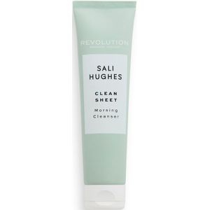Revolution Skincare x Sali Hughes Clean Sheet Morning Cleanser, hydrator, lichter & peelen, reinigt en kalmeert de huid, verrijkt met hyaluronzuur