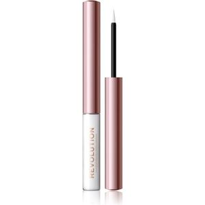 Revolution Beauty, Super Flick Vloeibare Eyeliner, Hoog Gepigmenteerd, White