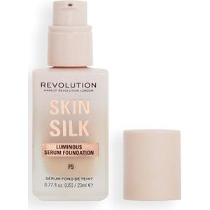 Revolution Beauty - Skin Silk Serum Foundation - Lichte Dekkende Foundation - Transparant - Hyaluron- en Peptidencomplex