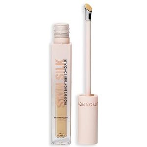 Makeup Revolution Skin Silk Radiant Serum Under Eye Brightener & Concealer Medium Yellow