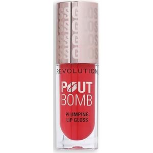 Revolution Beauty - Pout Bomb - Lip Gloss - Cherry Sheer Red - Vegan