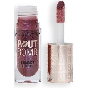 Revolution - Pout Bomb Shimmer Gloss - Hoogglans Lipgloss - Berry Lustre - Hyaluronzuur