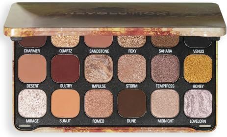 Revolution - Forever Flawless - Oogschaduwpalet - Brons - 18 Kleuren