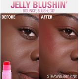 Revolution Beauty - Jelly Blush Stick - Lip en Cheek Stain - Strawberry Pink