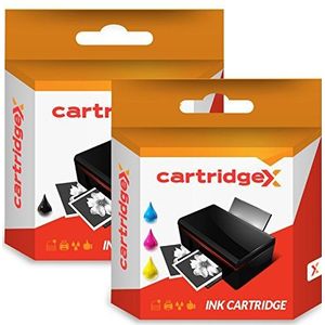 Cartridgex Black & Colour Remanufactured Ink Cartridge Vervanging voor HP 56 & 57 PSC 2410xi 2450 2500