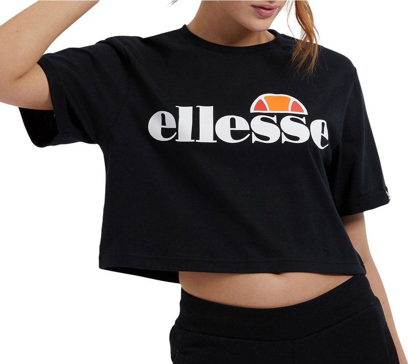 Ellesse - Alberta - Cropped T-shirt - Met Korte Mouwen - V-hals