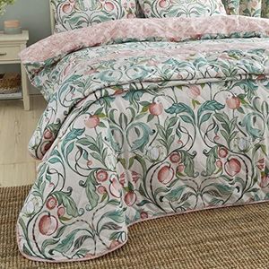 Catherine Lansfield - Clarence Floral - Gewatteerde Sprei - Naturel - 220x230cm