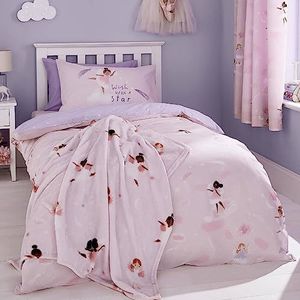 Catherine Lansfield Dancing Fairies Cosy Fleece Deken 130x170cm Roze