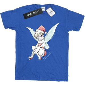 Disney Dames Dames Tinkerbell Kerstmis Fee Katoenen Vriendje T-shirt
