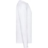 Fruit of the Loom Heren T-shirt met lange mouwen Gr. M, wit, wit, M