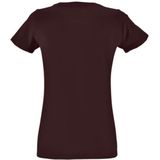 SOLS Dames/dames Maan V Hals T-Shirt met korte mouwen (Ossenbloed)