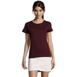 SOLS Dames/dames Maan V Hals T-Shirt met korte mouwen (Ossenbloed)