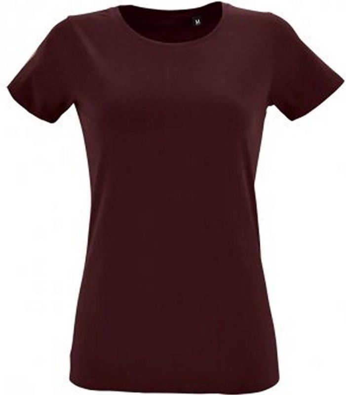 SOLS Dames/dames Maan V Hals T-Shirt met korte mouwen (Ossenbloed)