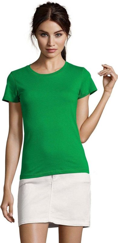 SOLS Heren Regent Slim Fit T-Shirt met korte mouwen (Heide Denim)