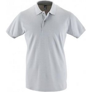 SOLS Heren Perfect Pique Korte Mouw Poloshirt (Puur Grijs)
