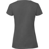 Fruit Of The Loom Vrouwen / Dames Ringgesponnen Premium T-Shirt (Pencil Grijs)