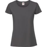 Fruit Of The Loom Vrouwen / Dames Ringgesponnen Premium T-Shirt (Pencil Grijs)
