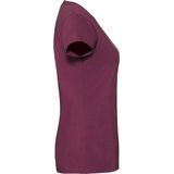 Fruit Of The Loom Vrouwen / Dames Ringgesponnen Premium T-Shirt (Oxblood)