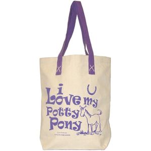 Moorland Rider Paardenmeisje Shopper Bag (38 x 40 x 10 cm) (Violet)