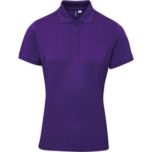 Premier Dames/dames Coolchecker Plus Piqu Polo met CoolPlus (Paars)