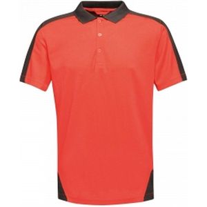 Regatta Herencontrast Coolweave Polo Shirt (Klassiek rood zwart)