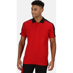 Regatta Herencontrast Coolweave Polo Shirt (Klassiek rood zwart)