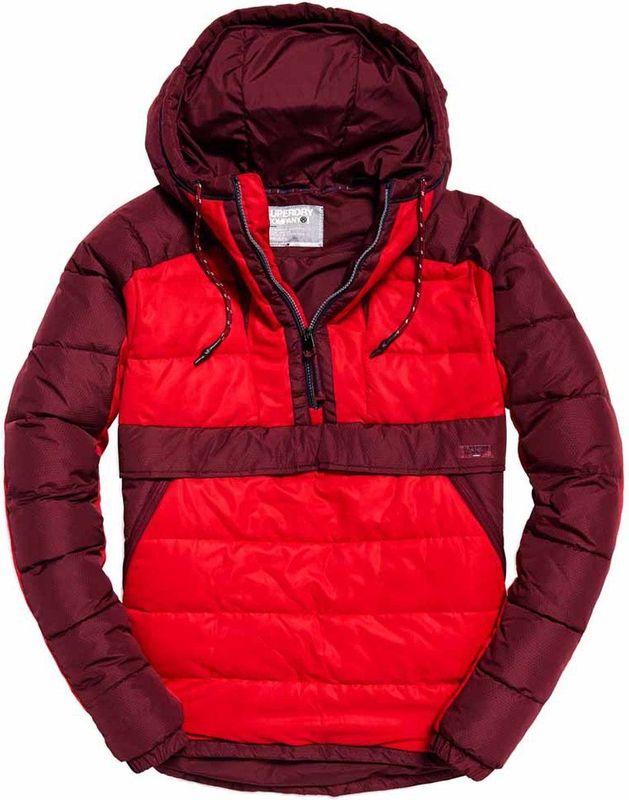 Superdry - Downhill - Gewatteerde Jas - Rood - Polyester