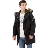 Superdry - Mountain Rookie Aviator Jas - Zwart - Polyester Katoen