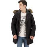 Superdry - Mountain Rookie Aviator Jas - Zwart - Polyester Katoen