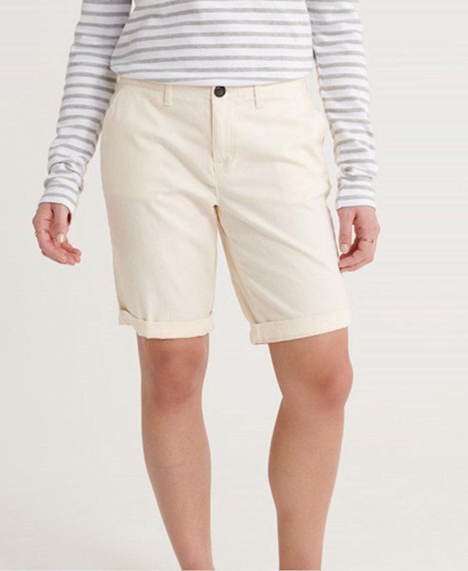 Superdry City Chino Shorts Beige Vrouw