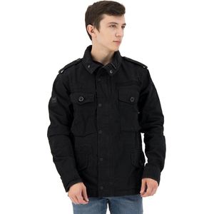 Superdry - Field Jasje - Zwart - Katoen - Heren Werkjas