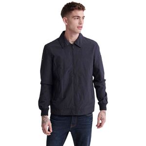 Superdry - Collared Harrington Jas - Groen - Katoen/Nylon