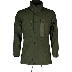 Superdry - Utility Field - Jas - Groen - Militair Geïnspireerd, Lange Mouwen, Twee Borstzakken
