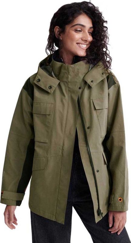 Superdry - Canyon Jas - Dames - Zwart - Katoen/Polyester/Nylon