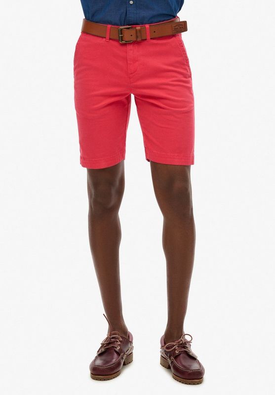Superdry - International - Chino-short - Katoen - Zacht - Zwart