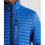 Superdry - Packaway - Tussenjas - Blauw - Lichtgewicht, Gewatteerd, Capuchon, Nylon Voering