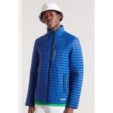 Superdry - Packaway - Tussenjas - Blauw - Lichtgewicht, Gewatteerd, Capuchon, Nylon Voering