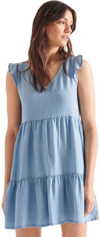 Jurk - Gelaagd - Zwart - Lyocell 100%