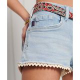 Superdry - Lace Hot - Korte Jeans - Met Rits- en Knoopsluiting - Dames