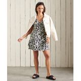 Superdry - Summer Wrap Jurk - Zomerjurk - Groen - 100% Viscose